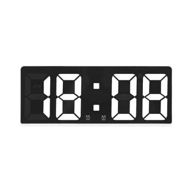 Imagem de Despertador Digital Com Controle De Voz LED Modo Noturno Soneca Temper