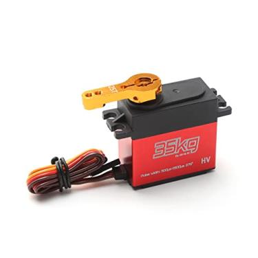 Imagem de CIADAZ 35KG Digital Servo IP66 À Prova D' Água Engrenagem de Aço Inoxidável Direção Servo 270 Grau de Operação com 25T Braço Servo para 1/10 1/12 RC Carro Brinquedo Barco Avião Helicóptero Robô