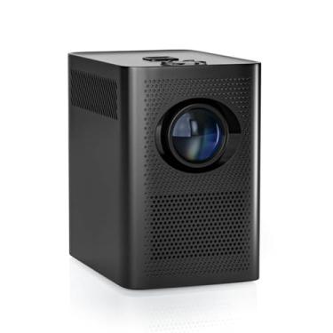 Imagem de CIADAZ Mini projetor Proteção ocular Correção Keystone Projetor portátil Android 7 Tela grande de 100 polegadas Design à prova de poeira Conexão sem barreiras para usuários de telefones e tablets