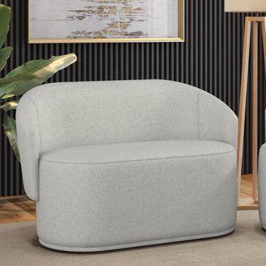 Imagem de Sofá 2 Lugares Namoradeira Orgânica para Sala Malu Linho M11 - D`Rossi