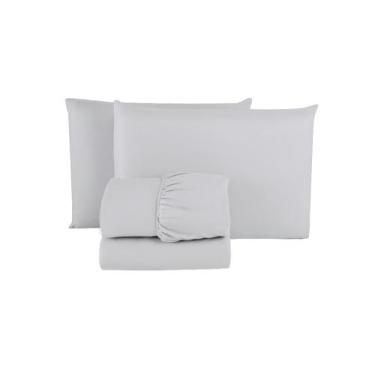 Imagem de Jogo Lençol Solteiro Algodão com Virol 200 Fios 3 peças Cama Box Infan