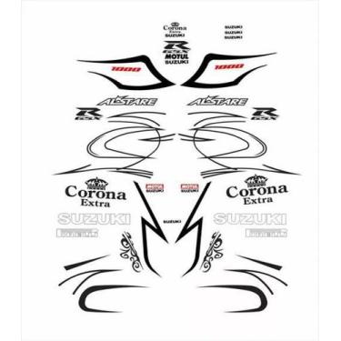 Imagem de Adesivos Suzuki Gsxr 1000 Corona Compatível Gsxcr Cor Suzuki - Spts