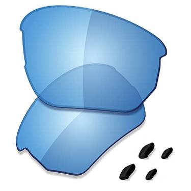 Imagem de SAUCER Lentes de reposição premium e protetores de nariz para óculos de sol Oakley Flak Beta OO9363 | Flak Beta Asian Fit OO9372, Hd Ocean Polarizado, One Size