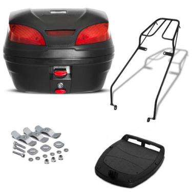 Imagem de Bau 30 Litros Pro Tork Smartbox 3 + Bagageiro Suzuki Yes, PRETO, Único