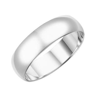 Imagem de Aliança Namoro Prata Lisa 8mm Tungstenio Tradicional Anatomica Comprom