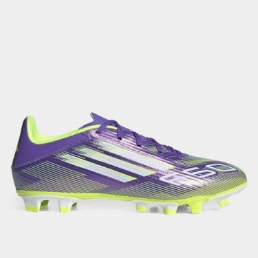 Imagem de Chuteira Campo Adidas F50 Club Unissex, Roxo, 44