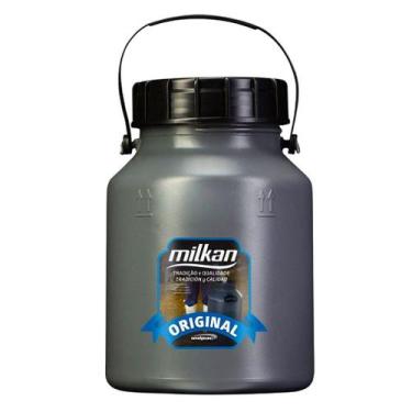 Imagem de Latão Plástico Leiteira Milkan 5 Litros Vasilhame Tambor - Unipac