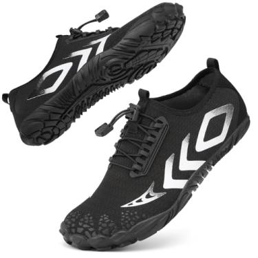 Imagem de Sapatos aquáticos masculinos para adultos, caminhadas, natação, praia, rio, piscina, trilhas, meias aquáticas, proteção, conforto, bico largo, largura, escalada, férias, atividades ao ar livre, 2025