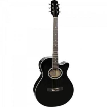 Imagem de Violão Giannini GSF1D Mini Jumbo Aço Preto
