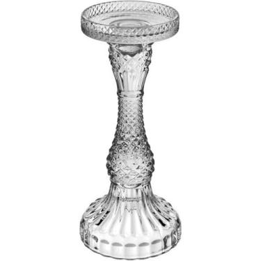Imagem de CASTIÇAL PORTA VELA DECORATIVO HOME&CO ECO CRYSTAL 22X9X9CM TRANSPARENTE