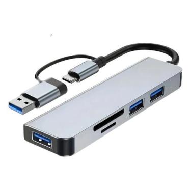 Imagem de Hub Usb C Com 5 Portas De Alta Performance Usb 3.0 Cartão Sd MST-013 -