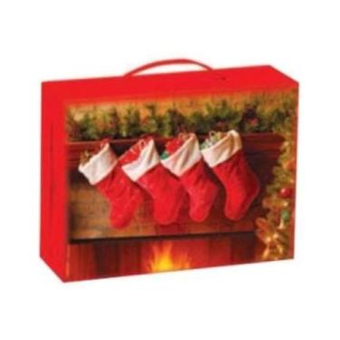 Imagem de Caixa Presente Baú Natal - Cromus
