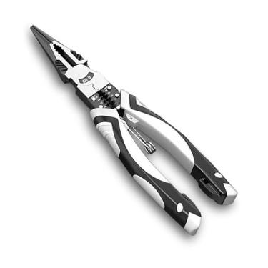 Imagem de Alicate multifuncional de grau industrial para uso universal: bisel, corte, crimpagem e descascamento de fios (A)