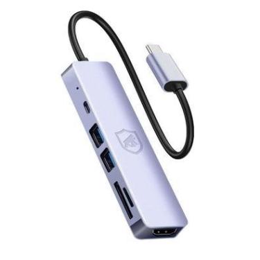 Imagem de Adaptador Gorila Shield Multifuncional 6 Em 1 - HDMI / USB-C / HUB USB 3.0