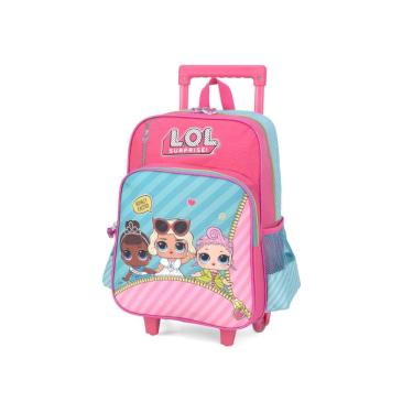 Imagem de Mochilete LOL Surprise 17L Luxcel Rodinhas e Alça Retrátil