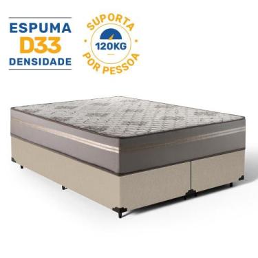 Imagem de Cama Box com Colchão de Espuma D33 Millenium One Face Queen 158cm - He