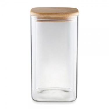 Imagem de Pote Para Alimentos 1,4 Litros Vidro Borossilicato Quadrado UZ7103-TR 