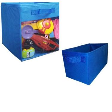 Imagem de Coleção 2 Caixas Organizadoras Infantil Closet Brinquedos - ORGANIBOX,
