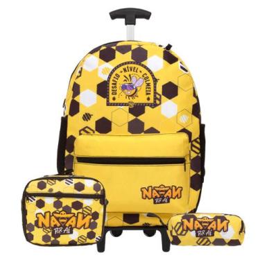 Imagem de Kit Bolsa Mochila Infantil Rodinhas Natan Por Aí Passeio - TOYS 2U