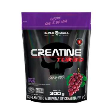 Imagem de Creatina Turbo Refil 300g - Black Skull, Uva