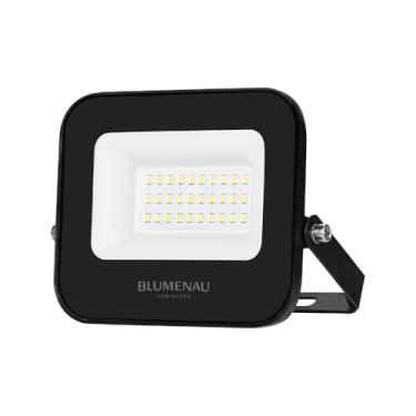 Imagem de Refletor Blumenau Led Tech Pro 30W Preto Bivolt IP66 6500K Luz Branca