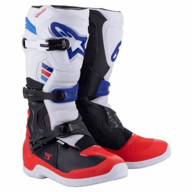 Imagem de Alpinestars 2013018-2307-14: Botas Tech 3 Branco/Vermelho/Azul Tamanho 14