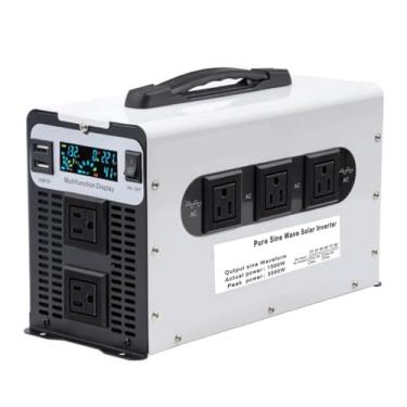 Imagem de 60v to110v 60hz,Inversor de energia de onda senoidal pura de 1500 Watts, conversor de 12 V 24 V 48 V 60 V 72 V CC para 110 V/220 V CA, inversor de pico de 3000 W para eletrodomésticos
