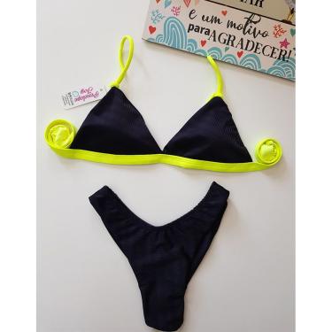 Imagem de Biquini Feminino Aviador Neon Black