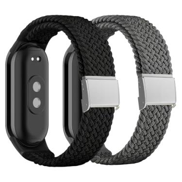 Imagem de Harikiri Pulseiras trançadas compatíveis com Xiaomi Mi Band 10/9/8, pulseira de reposição esportiva de nylon para mulheres e homens