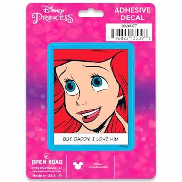 Imagem de Adesivo de vinil da princesa Ariel da Disney - Adesivo divertido de sereia pequena - But Daddy I Love Him