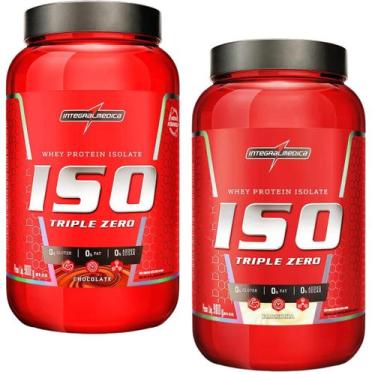 Imagem de 2x Iso Triple Zero 900g Baunilha e Chocolate Integralmedica