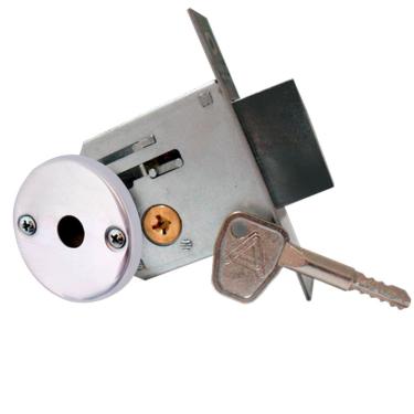 Imagem de Trava de Segurança Simples Redonda Inox Polido F2000 - 025298 - ALIANÇA