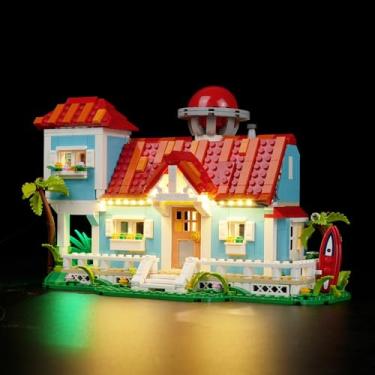 Imagem de DALDED Light Kit Compatible with Lego Lilo and Stitch Beach House, LED Lighting Decoration Compatible with Lego 43268 Building Set - No Model Only Light