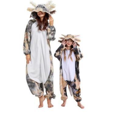 Imagem de Pijama de macacão DELEY Axolotl, cosplay unissex de Halloween
