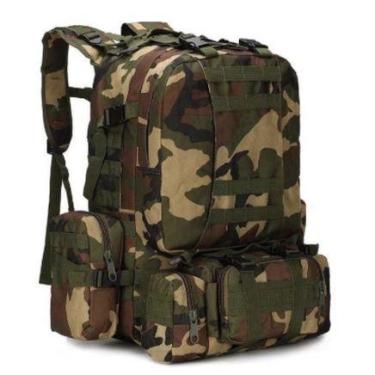 Imagem de Mochila tática grande modular defender 60L - NoBrand, Camuflada