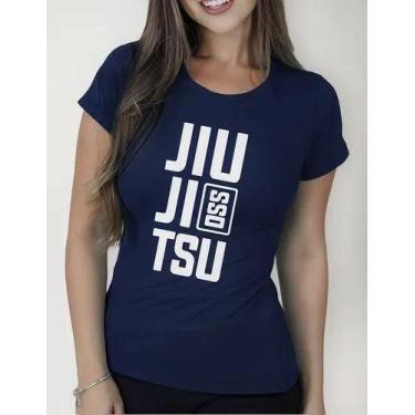 Imagem de Camiseta Camisa Feminina Masculina Adulto Algodão Luta Jiu Jitsu OSS M
