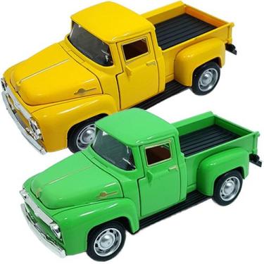 Imagem de Miniaturas Carrinho Colecionável Metal Pickup F-100 Kit 2pçs - Genéric