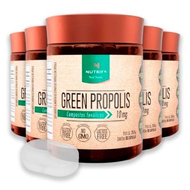 Imagem de Kit 5 Green Propolis Nutrify 60 Cápsulas + Porta Cápsulas