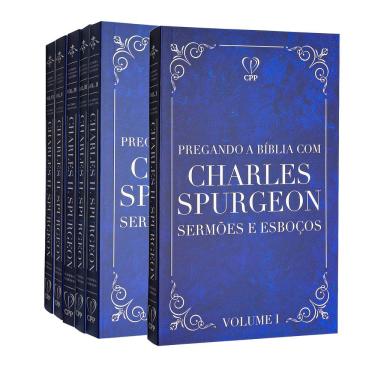 Imagem de Box 1 Pregando a Bíblia com Charles Spurgeon 6 Volumes Capa Brochura