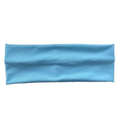 Imagem de Bandanas esportivas modernas para mulheres, elásticas, macias, antiderrapantes, para treino diário, corrida, esportes, ioga, azul