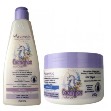 Imagem de Kit Cachinhos Arvensis Shampoo + Máscara Chique Cosméticos
