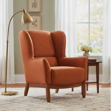 Imagem de Poltrona Dekorien Milena Linho Premium Alto Acabamento Decoração Sala,