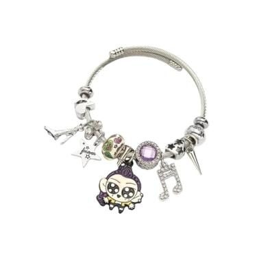 Imagem de SAVITO Pulseiras de Mercadoria de Caçadores de Demônios, Pulseiras de Amizade com Contas para Fantasia de Rumi Mira Zoey, Joias para Meninas Presentes com Miçangas, Pingentes e Corrente Ajustável, One