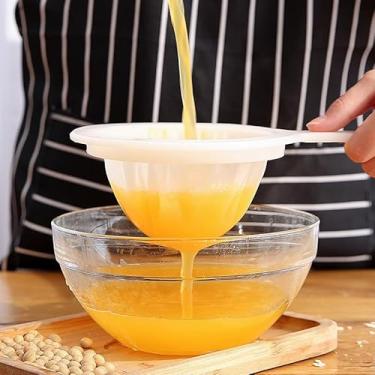 Imagem de 2 peças coador de malha de nylon 100 peças, ferramenta de cozinha para leite de soja, suco, cozimento e filtragem