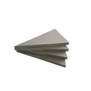 Imagem de Placa MDF Cru Verde Ultra 25x14 cm – 15 mm Espessura Extra Resistente para Decoração, Artesanato, Forma em Triângulo