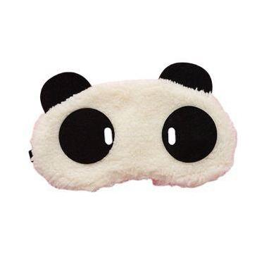 Imagem de Máscara de dormir Cute Panda Plush Soft Cartoon Eye Mask - yiweisai