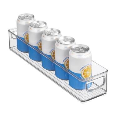 Imagem de iDesign Cesto pequeno empilhável para despensa com alças - Caixas organizadoras para cozinha, transparentes, feitas nos EUA