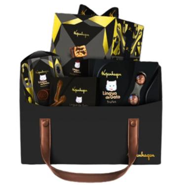 Imagem de Cesta Presente Kopenhagen, Panetone de Língua de Gato 1,258kg, Presente, Natal