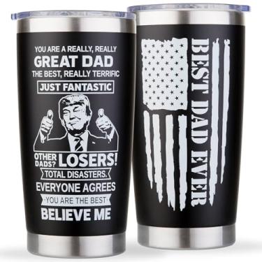 Imagem de tawazi Presentes para o pai da filha, filho, crianças - Natal, aniversário, presente de dia dos pais para papai - melhores presentes para pai - Caneca de copo para pais para homens, aço inoxidável