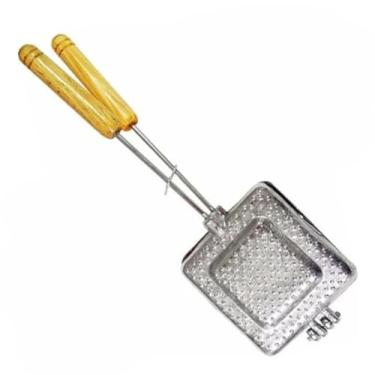 Imagem de Tostadeira/Sanduicheira Manual para Pão de Forma – Grelha Torradeira Portátil, Antiaderente, Ideal para Fogão